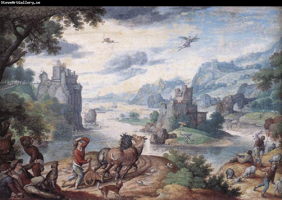 BOL, Hans Landscape with the Fall of Icarus d